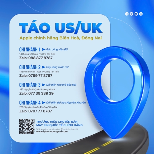Táo US/UK Chuyên Mua Bán Sữa Chữa Các Sản Phẩm Apple Chính Hãng